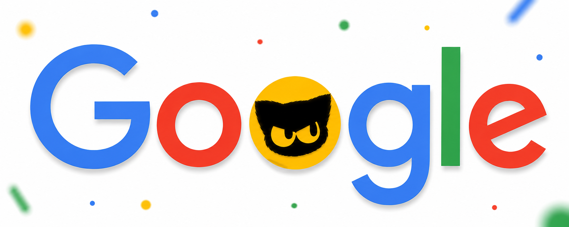 Momo 融入 Google 风格字标的横幅